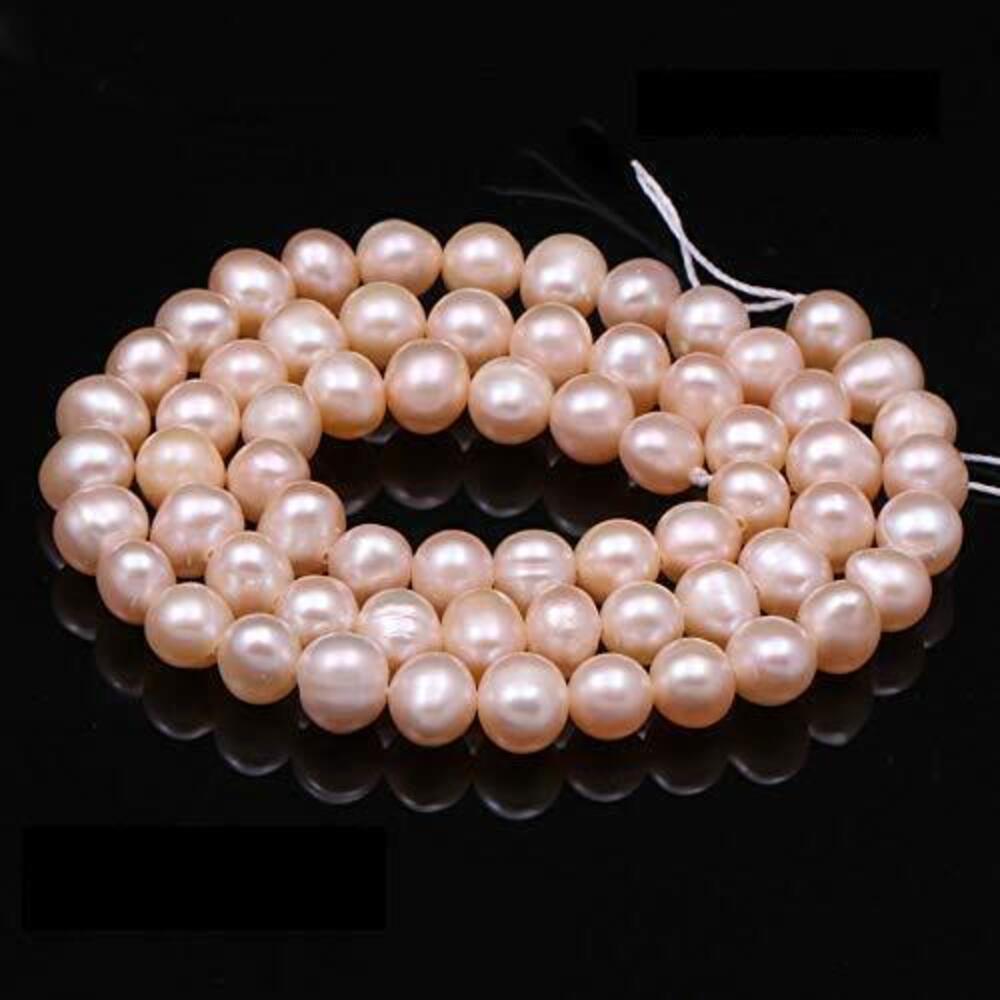 1140 Natural Pearl Beads 100% Round Punching Freshwater Pearl Loose Beads